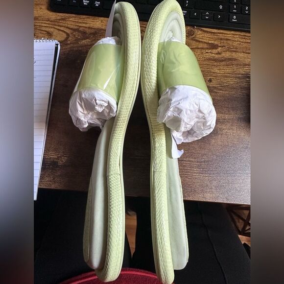 Cult Gaia Lime Green Slides Size 40 / US 10 - Picture 5 of 6